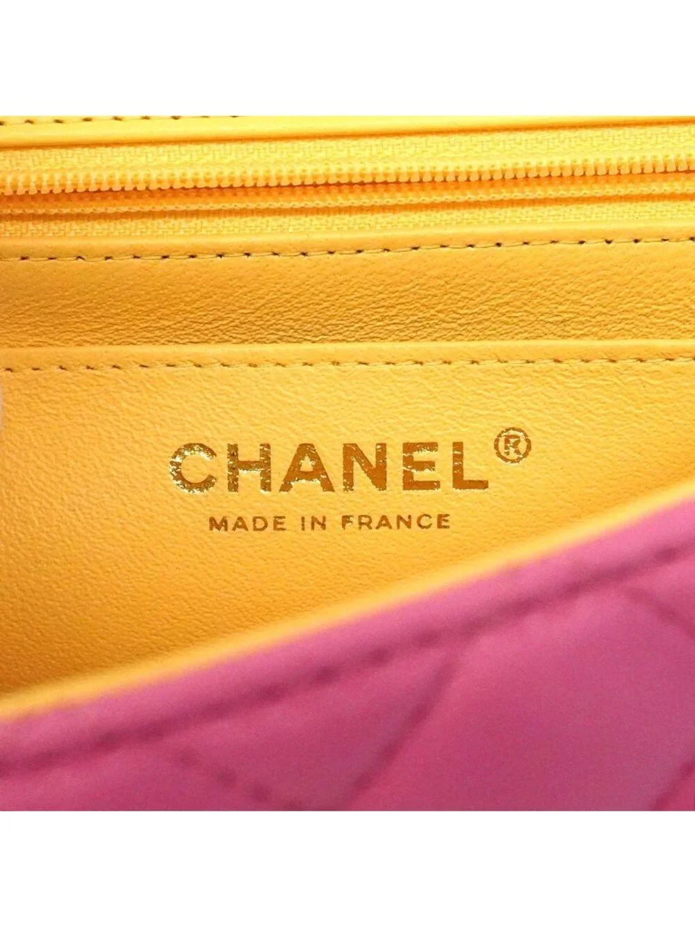 Chanel Shoulder Bag Quilted Lambskin Pink Champagne Gold